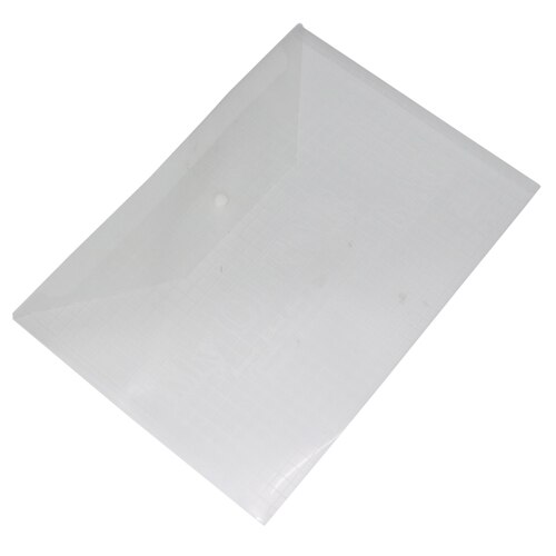 10 Pcs A4 Organizer PVC Presentation Binder Folder Receive Bag Concise Diario Planner's Filing Products Paper Holder Bag: White