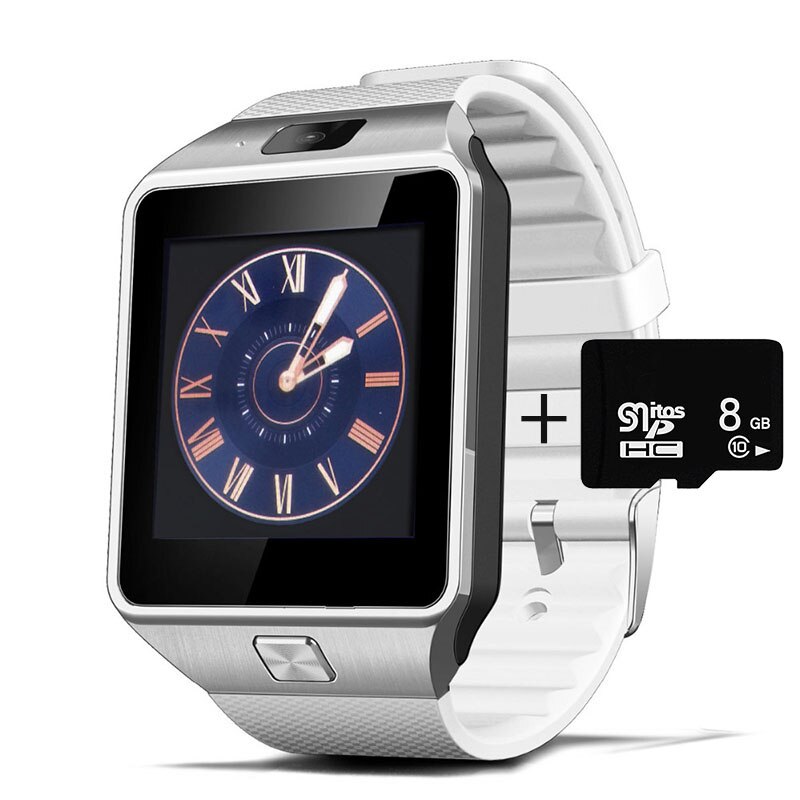 Digital Men Watch Smart Watch Men for Women Clock Android Bluetooth Clock with Call Music Photography SIM T Card Smart Watch: Clear