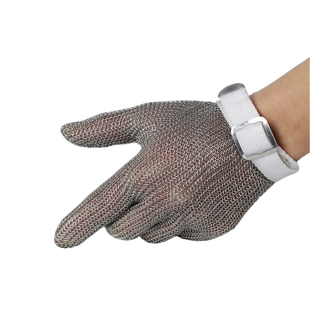 1 Stuk Kettingzaag Handschoenen Vingers Snijbestendige Staaldraad Handschoenen Anti-Snijden Beschermende Handschoenen Bescherming Draad Vlees Handschoenen FG04