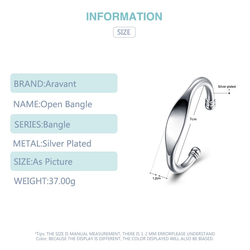 Braceletes e pulseiras abertas de prata, 925, suave, com bainha dupla, para casamento, joias, presentes