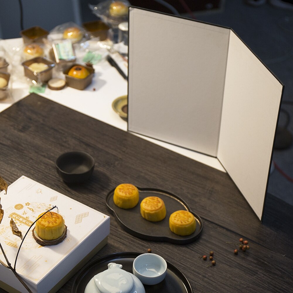 A3/A4 Thickened Double-Sided Foldable Cardboard White Black Silver Gold Reflector Absorb Light Thick Reflective Paper for Glass