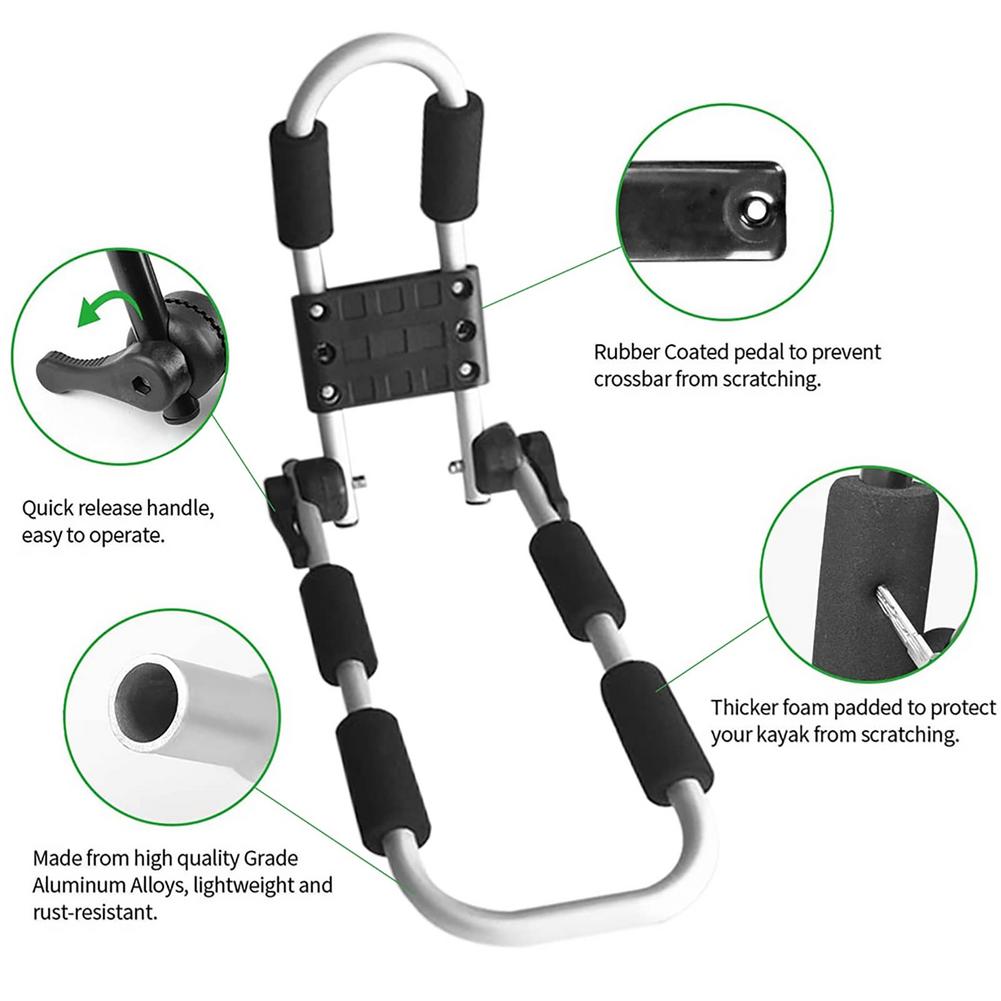 Car SUV Roof Rack Luggage Carrier Car Kayak Canoe Carrier Rack Roof Mount Car Top Mount Skiing Surfboard Roof Rack Shelf