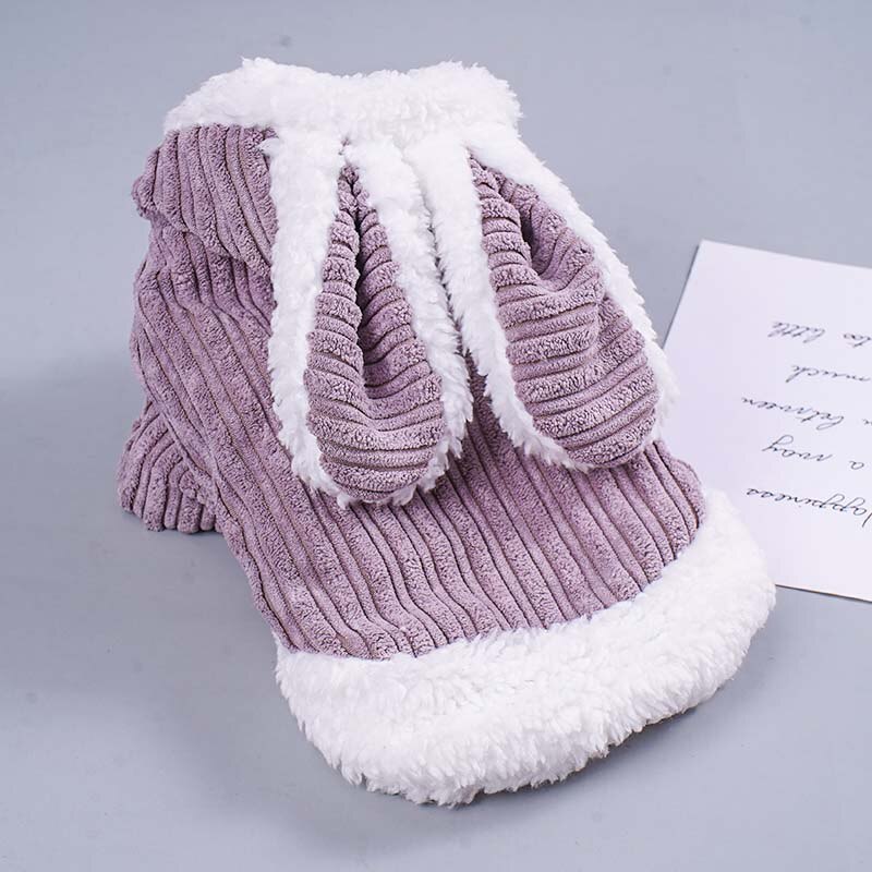 Automne et hiver oreilles de lapin mignon hiver épais pull Teddy Hiromi Bichon vêtements petit chien vêtements