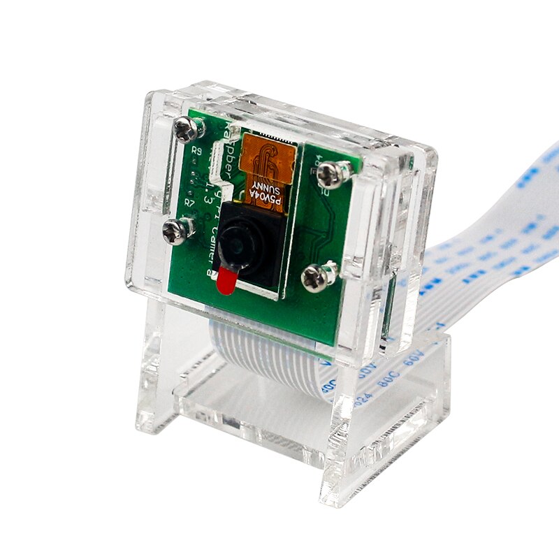 Novo suporte de acrílico caso transparente para raspberry pi 3 ov5647 mini webcam/para raspberry pi câmera oficial: Kit B