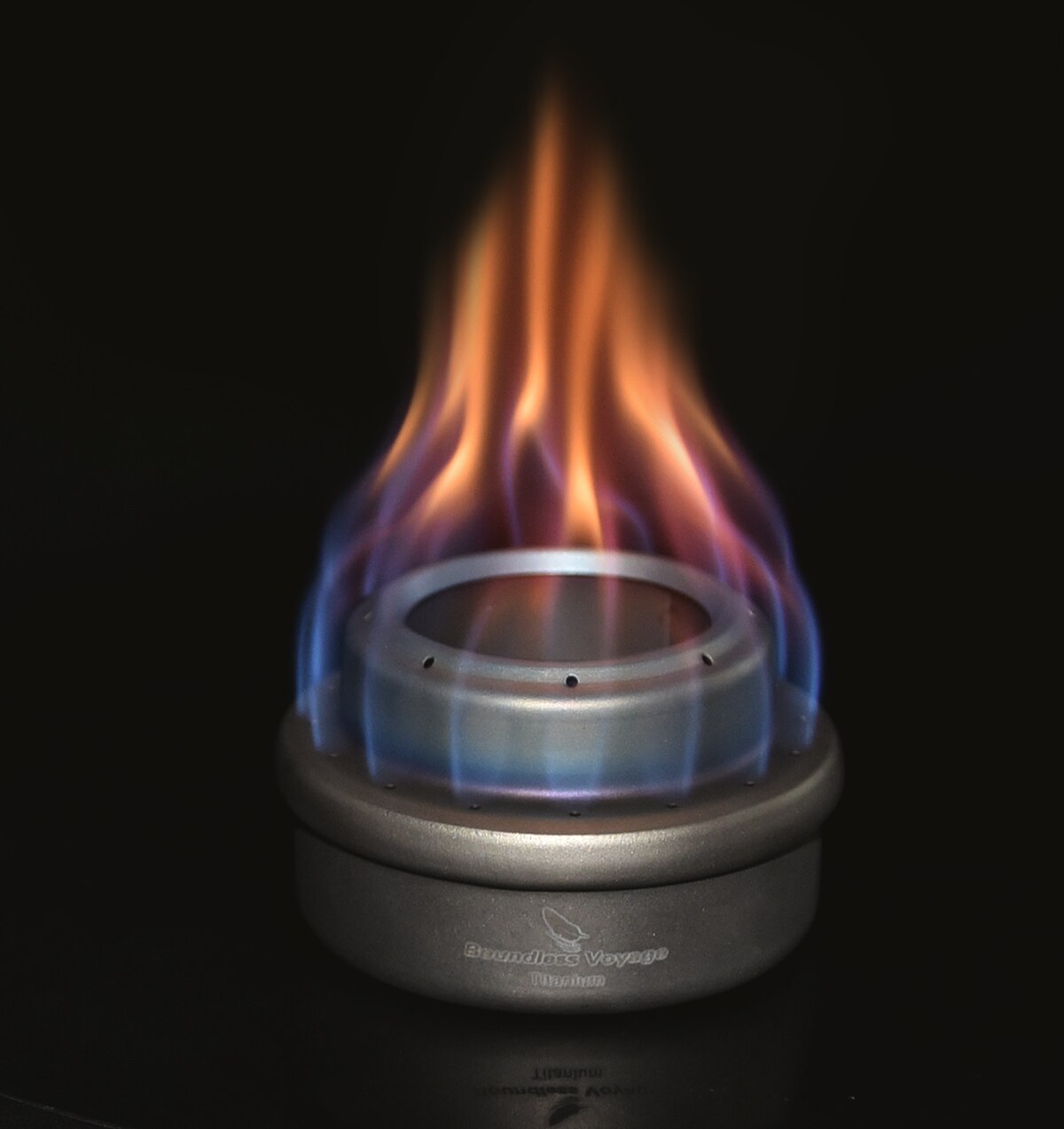 Boundless Voyage Titanium Spirit Stove Camping Alcohol Oven Outdoor Mini Burner Ultralight Portable Furnace with Stand and Sack