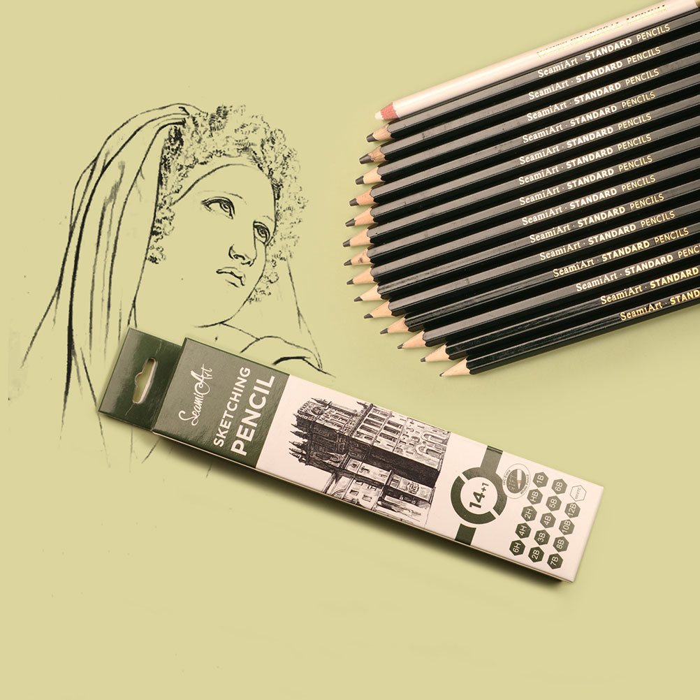 15Pcs Sketching Pencils Children Painting Pencils Art Pencils for Drawing