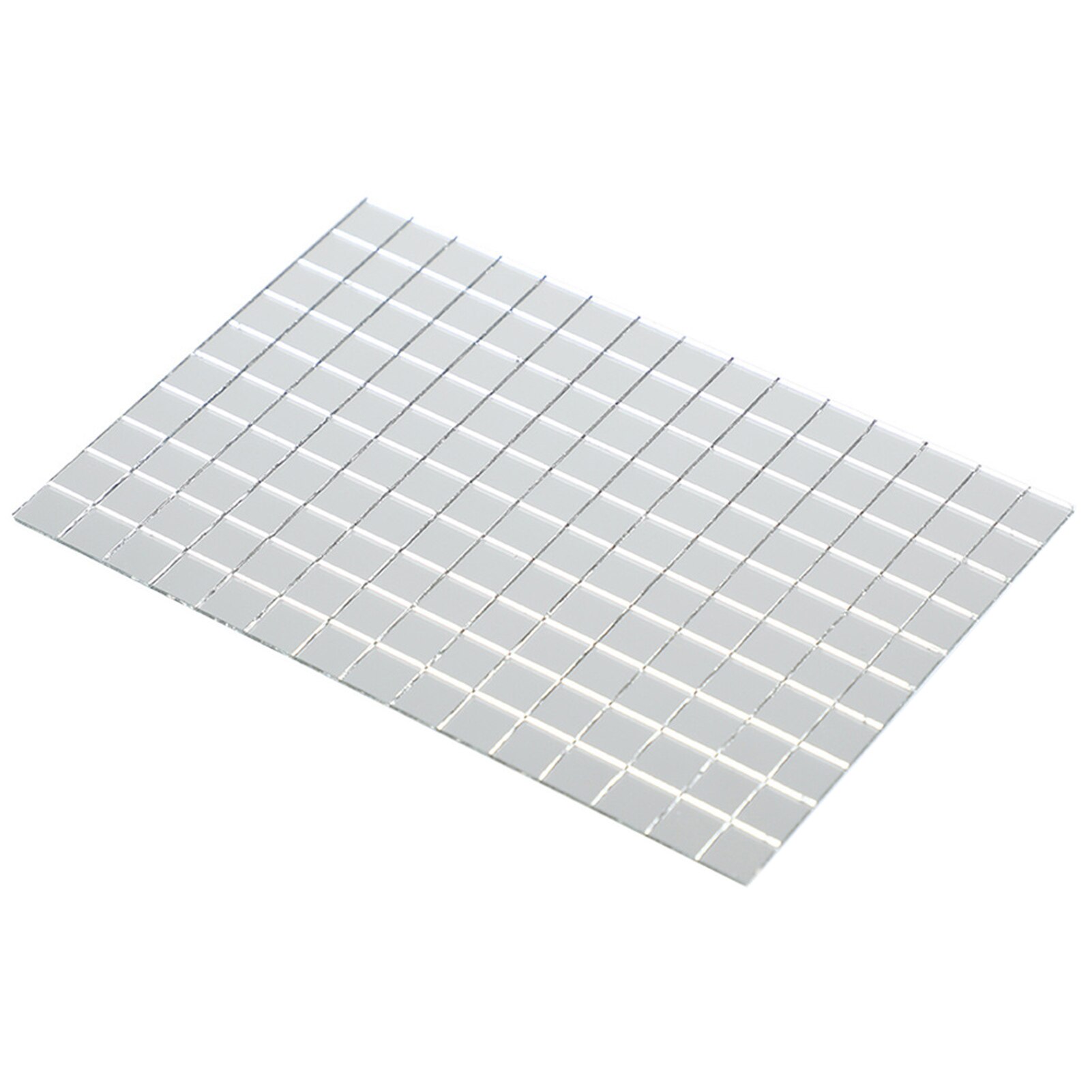 15x10cm Self-adhesive Mosaic Mirror Wall Sticker DIY Ball Light Background Wall Stitching Decorative Patch