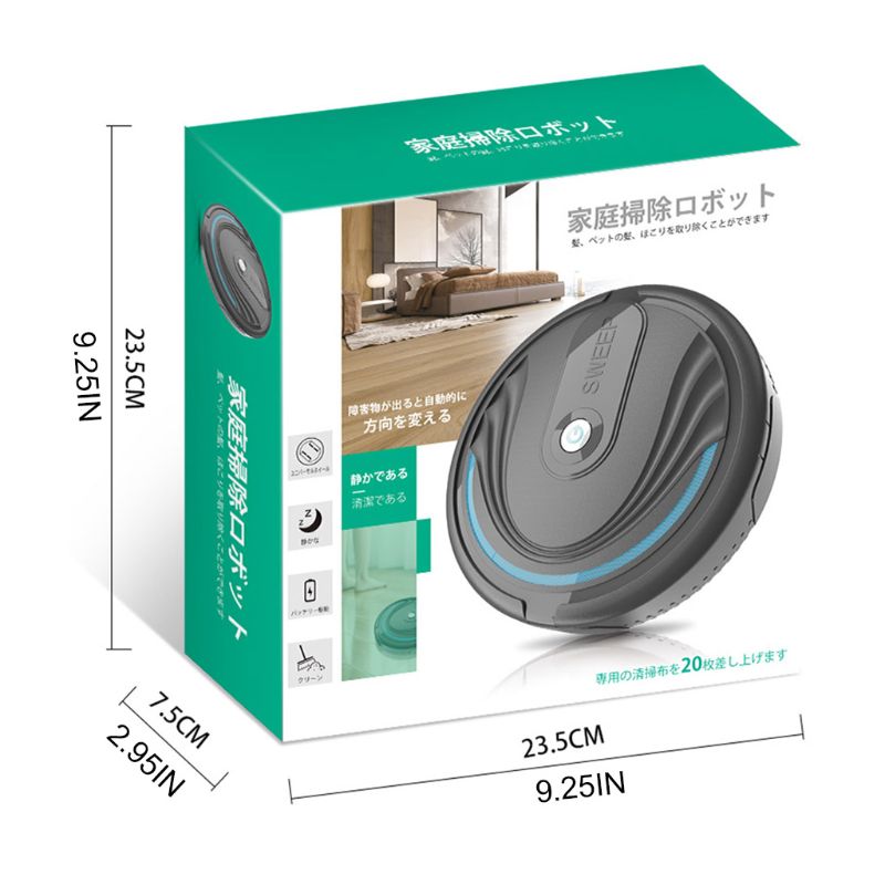 1Set Household Intelligent Robot Vacuum Cleaner Sweeping Mopping Robotic Cleaning Machine for Home Room Use U1JE