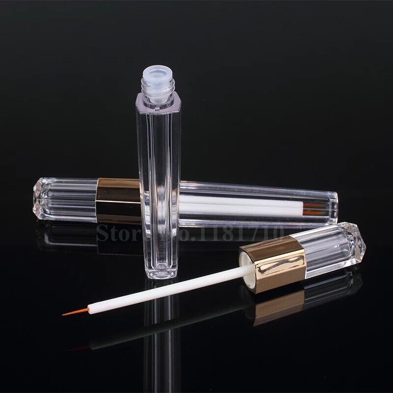 10/30/50PCS 3ml Acrylic Eye Liner Packaging Pen Eyelash Growth Liquid Tube Empty Lip liner Pen Eyeliner Bottle with Thin Brush