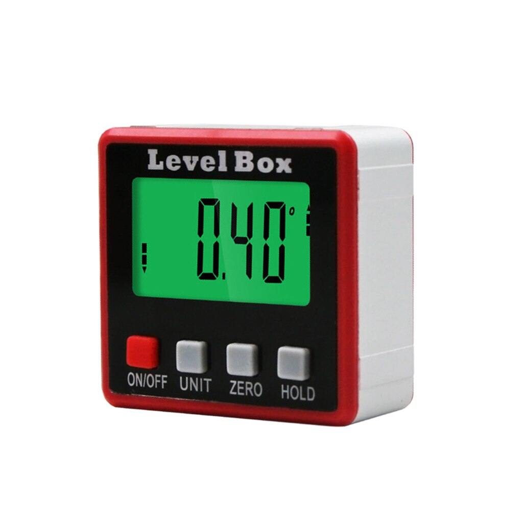 Digital Protractor Inclinometer Level Box Angle Finder Bevel Box w/ Magnet Base