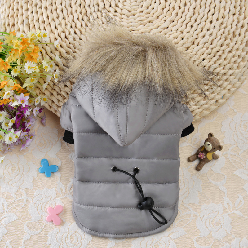 Abrigo para perro, chaqueta para perro pequeño, resistente al viento, cálido, acolchado, Sudadera con capucha, traje para la nieve, ropa de invierno para perro, cachorro, Chihuahua, Yorkie: L / Verde