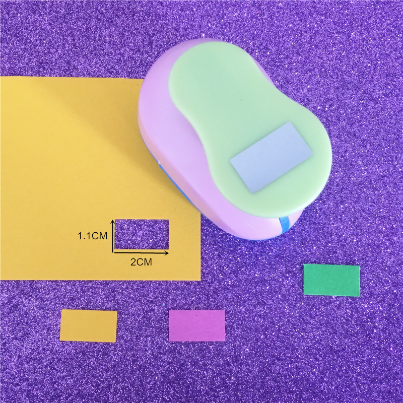 1 inch Rectangle shape EVA foam punch hole punch for greeting card handmade paper scrapbooking craft punch machine