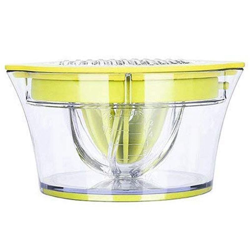 Citrusjuicer citronappelsinjuicepress manuell handpress med inbyggd mätkopp och rivjärn