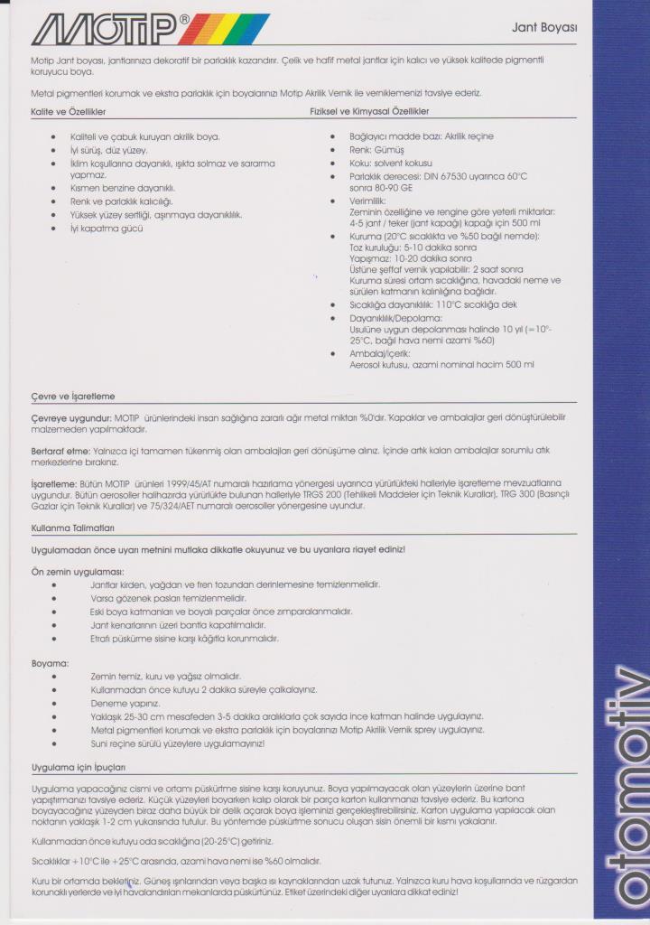 Motip SILVER Universal Acrylic Wheel Paint Spray 500ml - Wheel Si