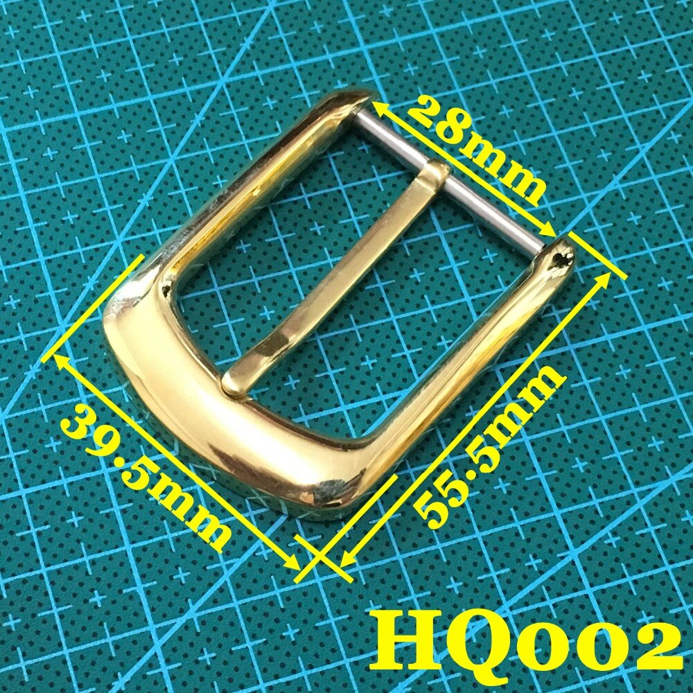 (HQ002) 2pc Vintage Solid Brass Belt Buckle High buckle Leathercraft