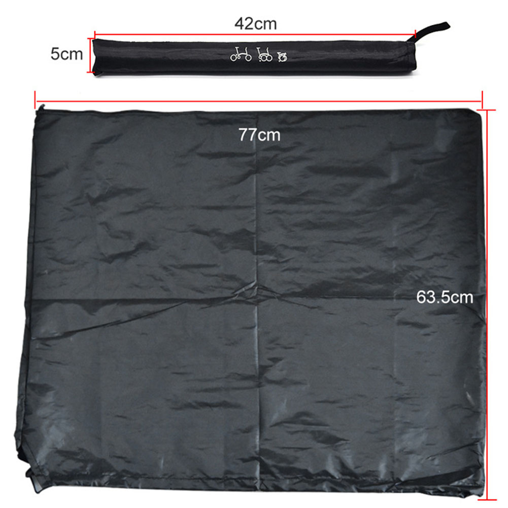Cubierta antipolvo oculta para cuadro de bicicleta ultrafina, cubierta antipolvo para bicicleta plegable Brompton con bolsa de almacenamiento