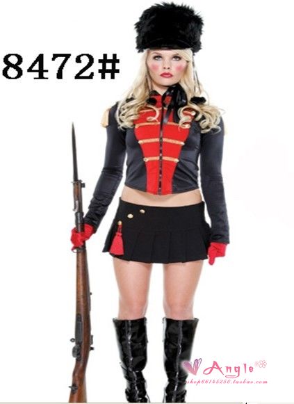Sweet Fantasies Pleated Skirt Army Costume Halloween