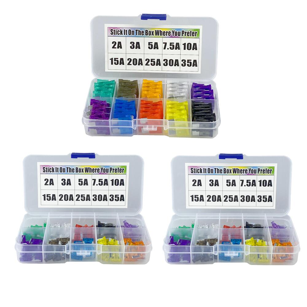Mittel Mini Auto Auto Sicherungen 2A/3A/5A/7,5 A/10A/15A/20A/25A/30A/35A Ampere Mit Lagerung fallen Sortiment Klinge Sicherung einstellen Bausatz