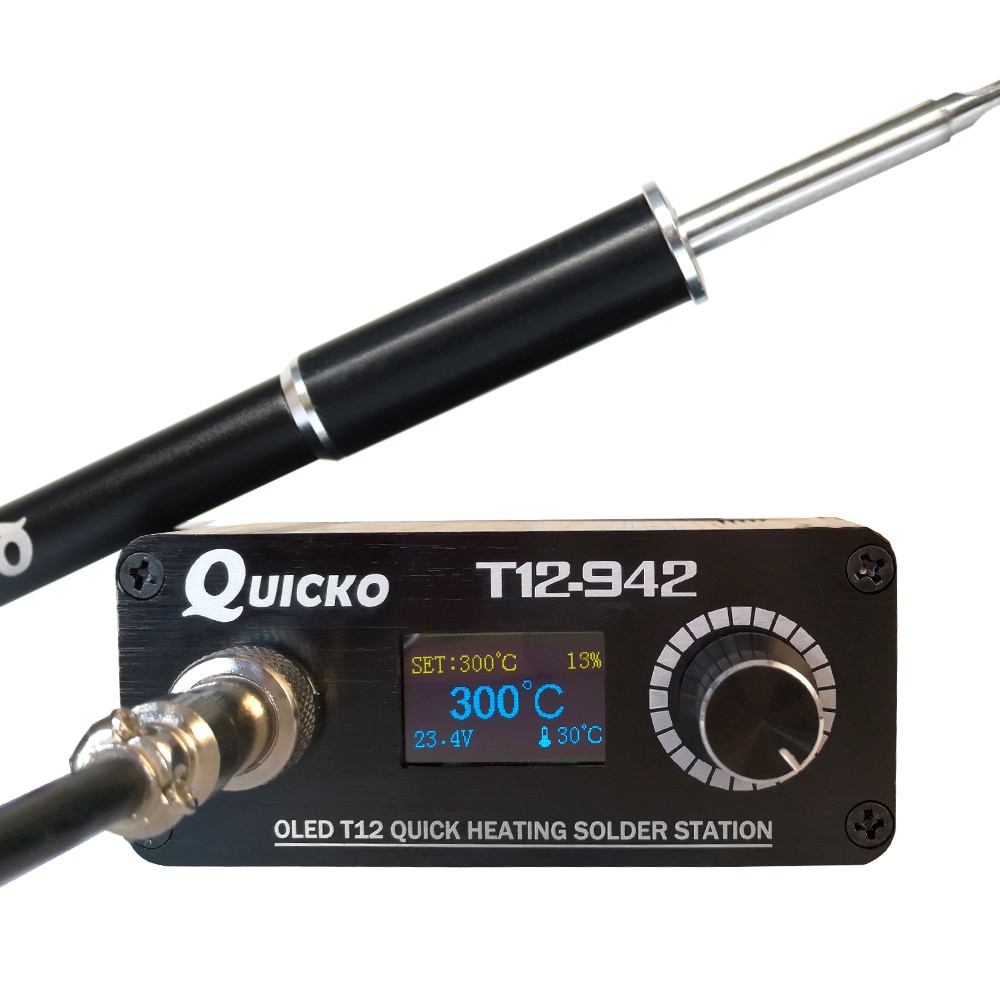 T12-942 MINI OLED Digitale soldeerstation T12-M8 Metalen Aluminium handvat met T12-ILS JL02 BL BC1 KU iron tips lassen tool