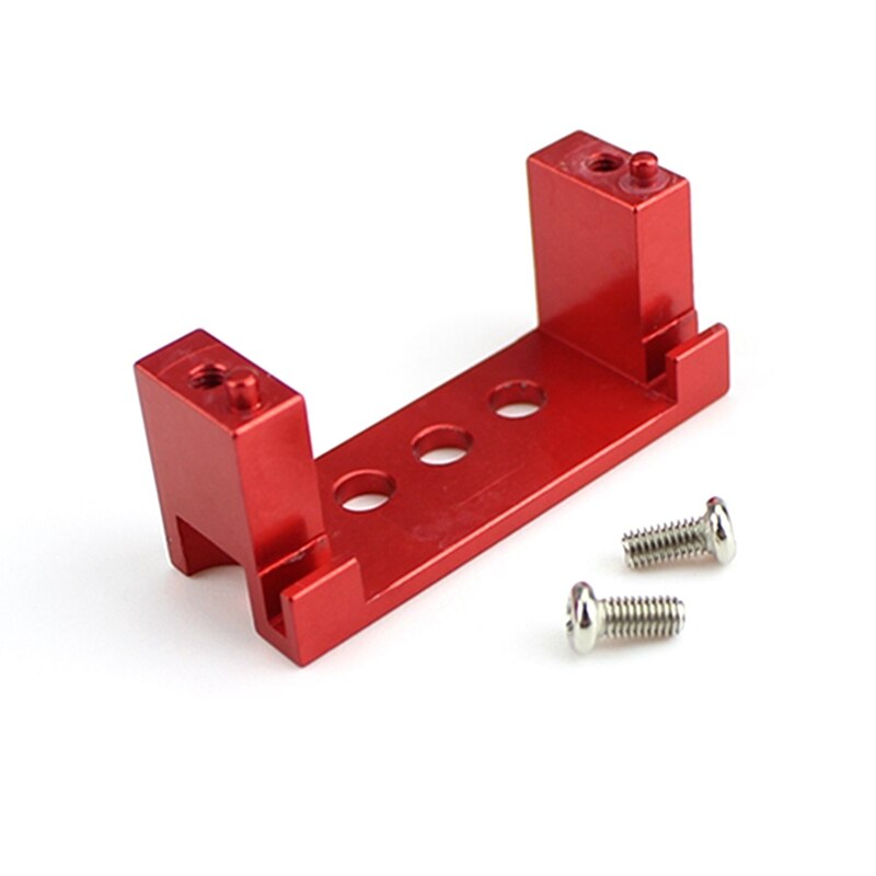 Voor Wltoys 144001 124018 124019 Rc Car Upgrade Onderdelen Metalen Stuurinrichting Basis Servo Zetel Accessoires: Red