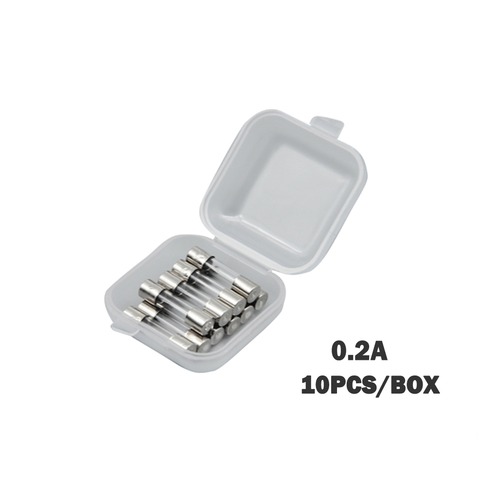 Fusible de tubo de vidrio de soplado rápido, 10 Uds., 5x20mm, 250V, F0.2A, 0,5a, 1A, 2A, 3A, 5A, 6A, 8A, 10A15A, kits surtidos de fusibles de tubo de vidrio de soplado rápido: Oro