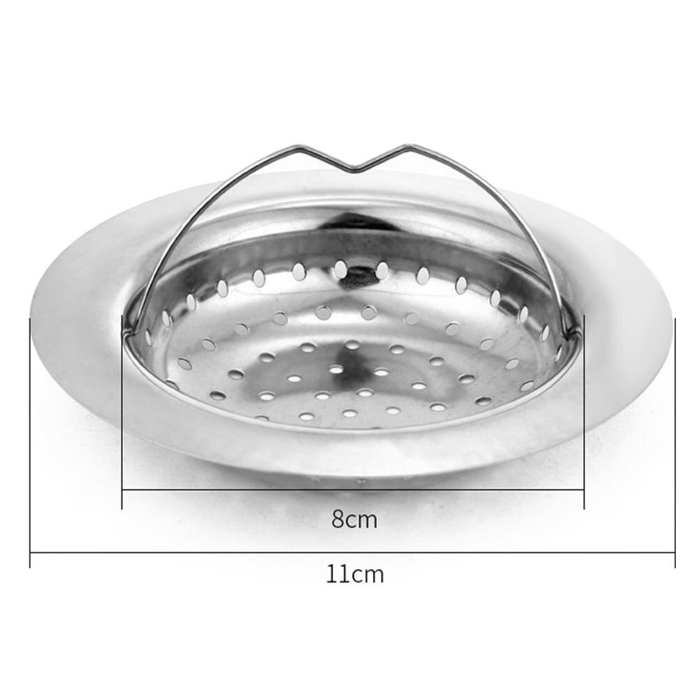 Stainless Steel Mesh Sink Strainer Metal Shower Drain Hole Trap Bath Kitchen Sink Filter Drain 5 7.5 10 11cm: 11cm