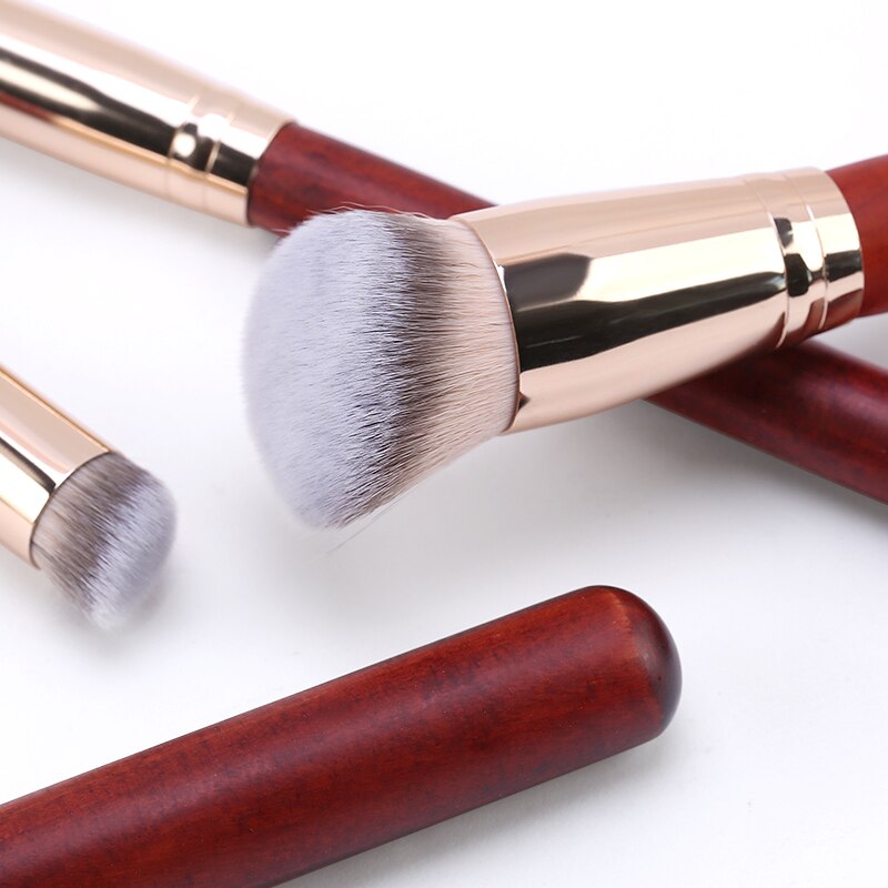 HMQ-brocha Kabuki de contorno , la mejor brocha para base de maquillaje, brochas de maquillaje rápidas, herramientas esenciales de belleza