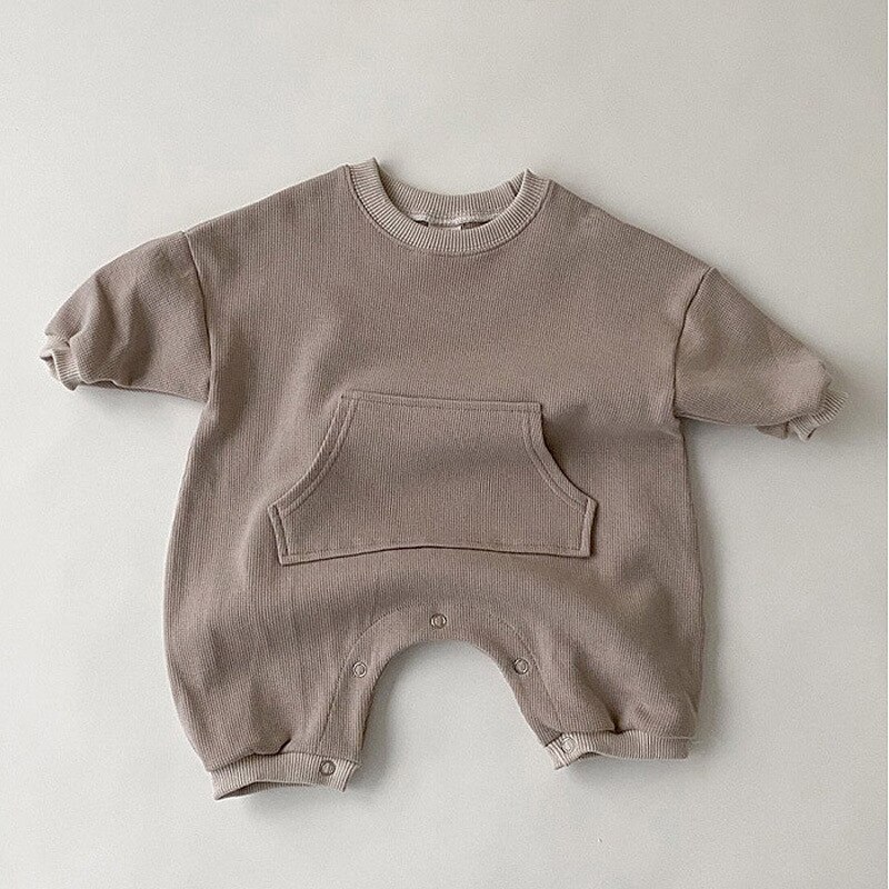 MILANCEL-combinaison pour bébés garçons, vêtements brefs à poche frontale, combinaison pour bébés filles, tendance