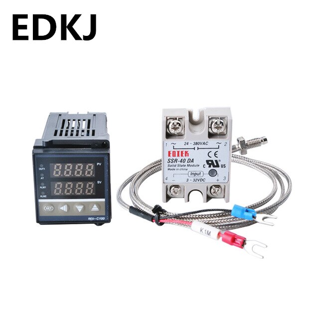 REX-C100 Thermostat RKC PID Digital intelligent Industrial temperature controller 220V/40A RELAY SSR Relay output: A