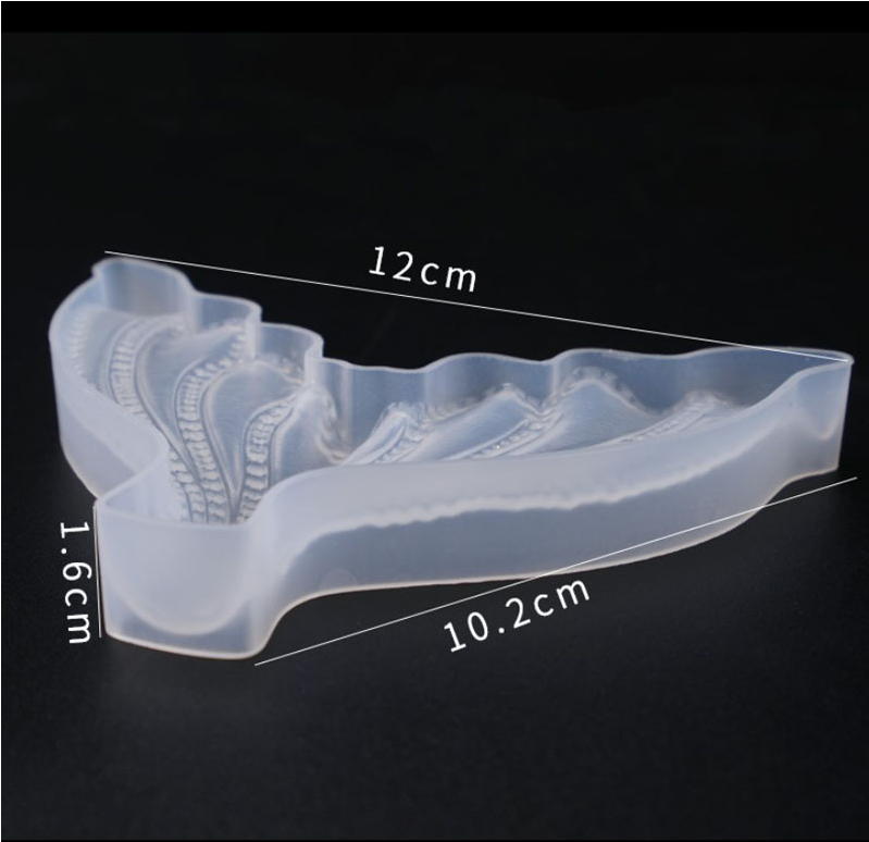 Moule en silicone pour miroir queue de sirène, bricolage, décoration de gâteau, outil de cuisson, savon pour les mains, queue de poisson: Rose