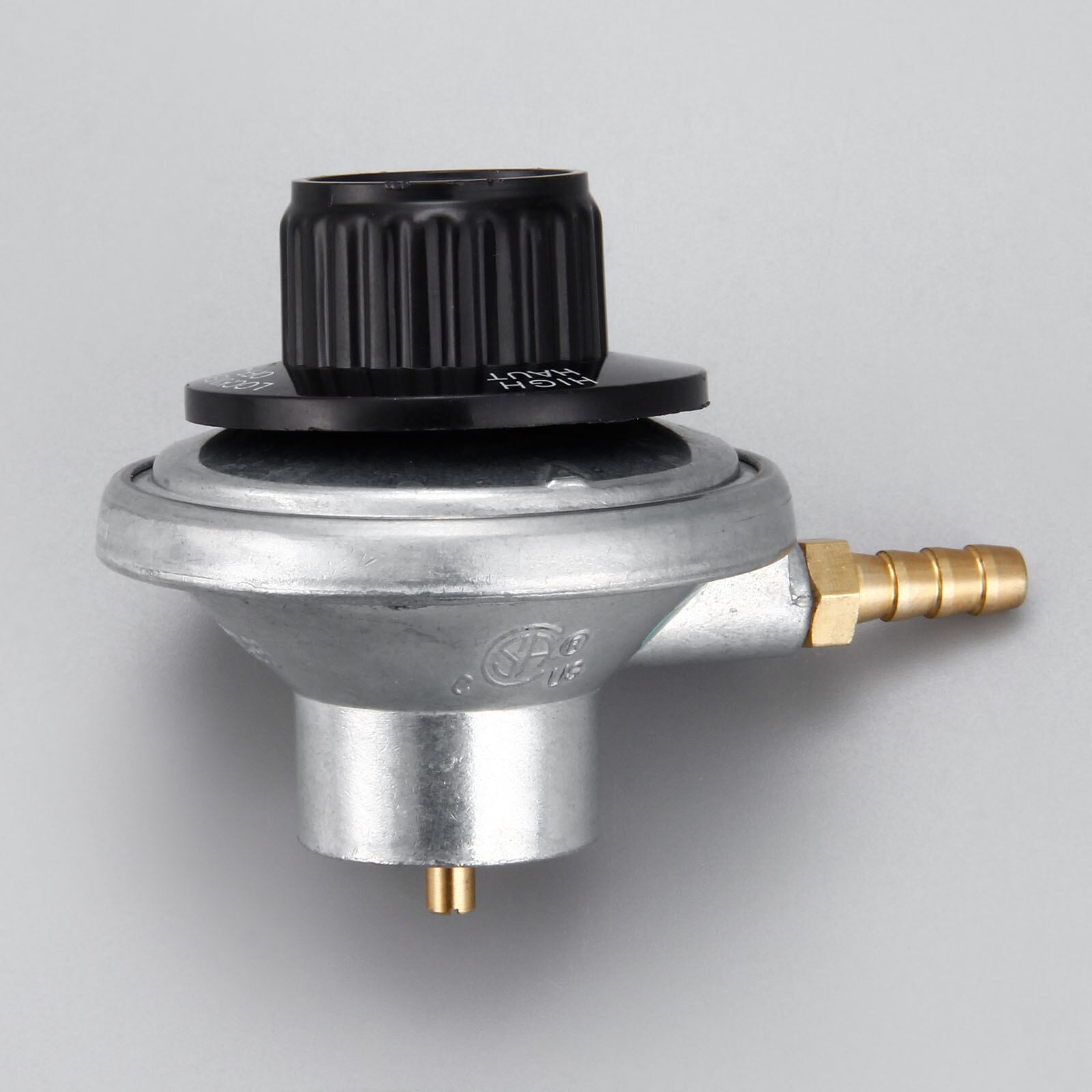 One Pound Propane Tank Low Pressure Gas Regulator Valve Adjustable Propane Tank 1/4inchbarb Hose Connection Kit 47600 BTU/HR