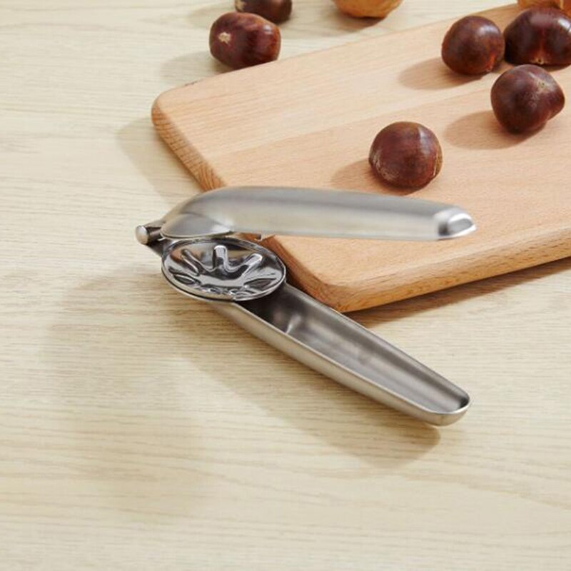 Quick Chestnut Clip Nut Cracker Sheller Walnut Pliers Metal Nut Opener 304 Stainless Steel Kitchen Tools