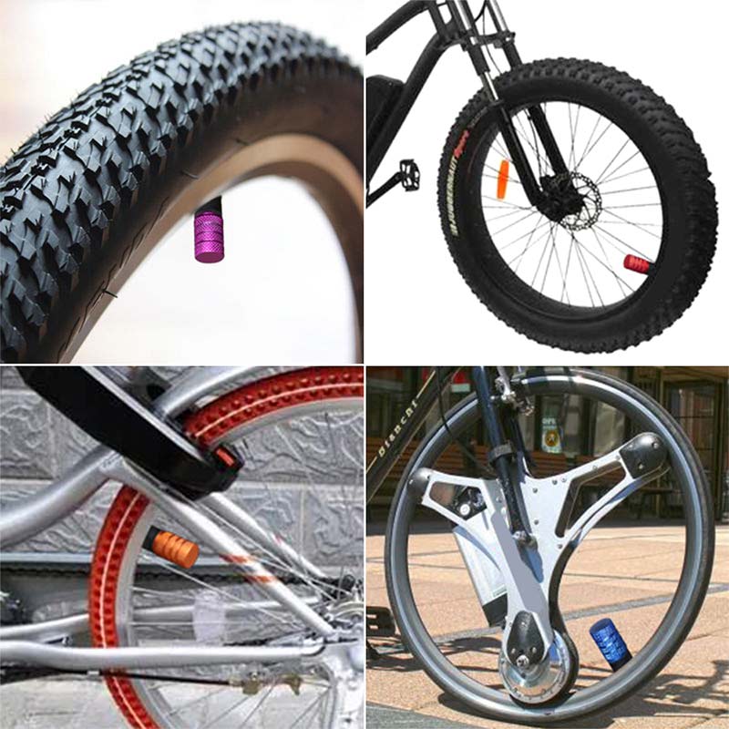 4Pcs Air Valve Cap Bike Wheel Tire Covered for Bicycle Motorcycle Car Universal Tube Tyre American Style Cap Cycling Accessories