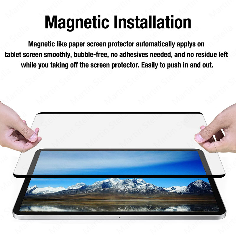 Film papierowy jak na Ipad Pro 11 2021 2020 12.9 9.7 10.2 9 generacji Screen Protector na Ipad Air 4 1 2 3 Mini 5 6 akcesoria
