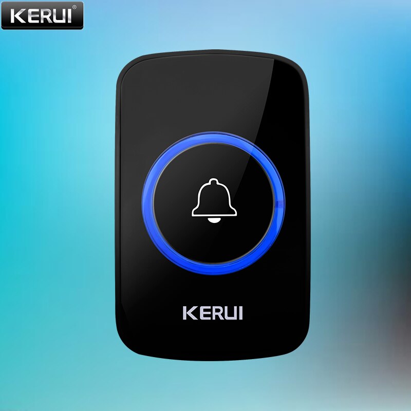 KERUI Home Security K52 WIFI GSM Alarm Systems 4.3 Inch TFT Color Display Wireless Burglar Smart Alarm System PIR Motion Sensor: F51 doorbell button