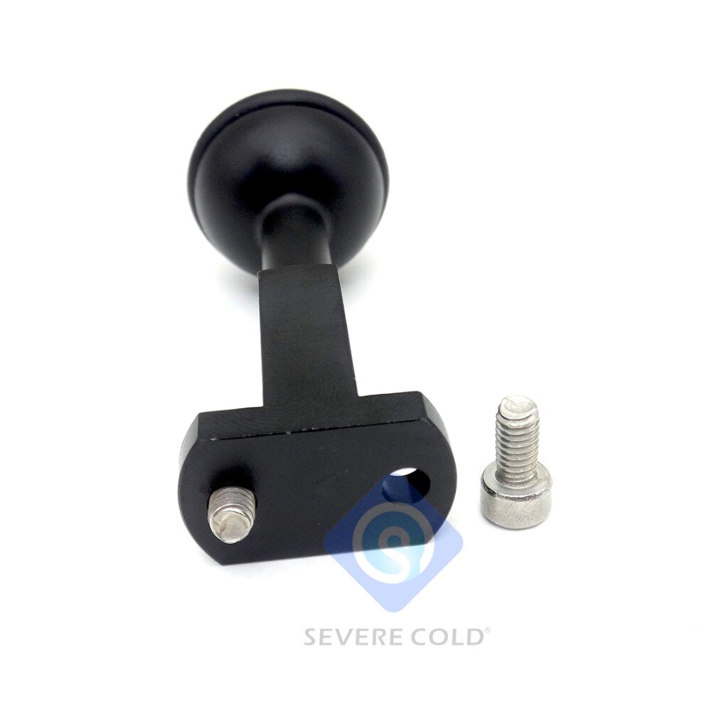 Svær kold arm bold dykker lommelygte arm kugle base adapter universal til bakke håndtag dykker fotografering lommelygte