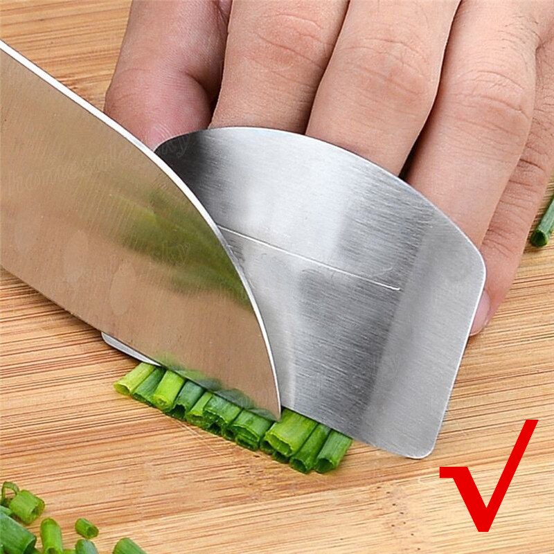 Rvs Vinger Guard Vinger Hand Cut Hand Protector Mes Gesneden Vinger Bescherming Tool Keuken Koken Messen Accessoires
