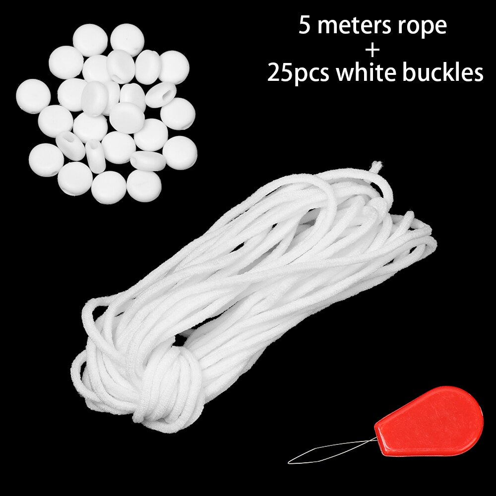 100Meters 3mm Round Making Mask Elastic Band Mask Rope Rubber Band String Mask Ear Cord Elastic Band DIY Crafts Accessories: 3