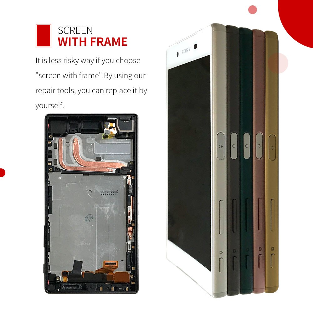 LCD For Sony Xperia Z5 E6603 E6633 E6653 E6683 LCD Display Digitizer Touch Screen with frame Panel Assembly Parts Tools Adhesive