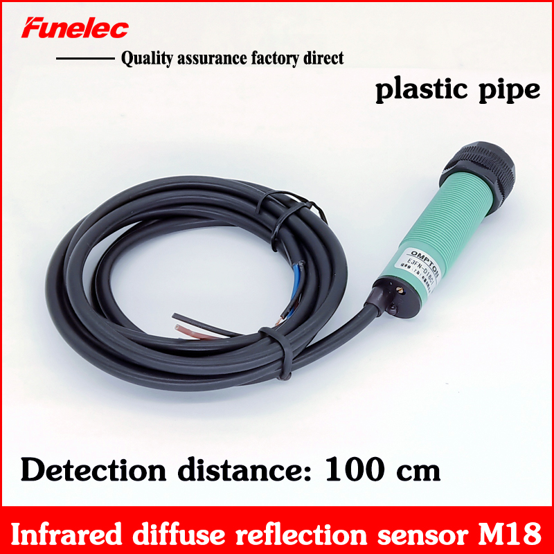 E3FN-D100P1 3-wire infrared photoelectric switch diffuse reflection sensor three-line pnp NO normally open