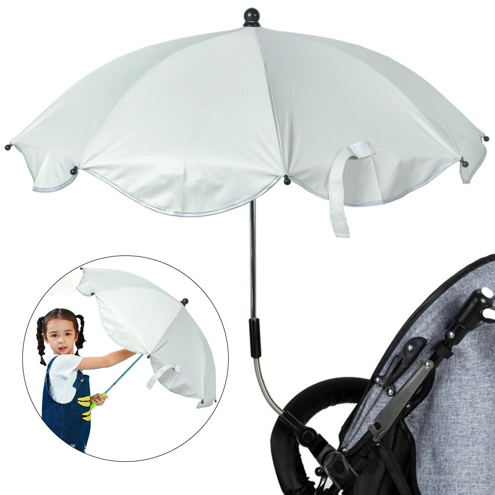 Justerbare foldbare børn baby parasol parasol klapvogn skygge baldakin covers barnevogn tilbehør solbeskyttelse paraply: G