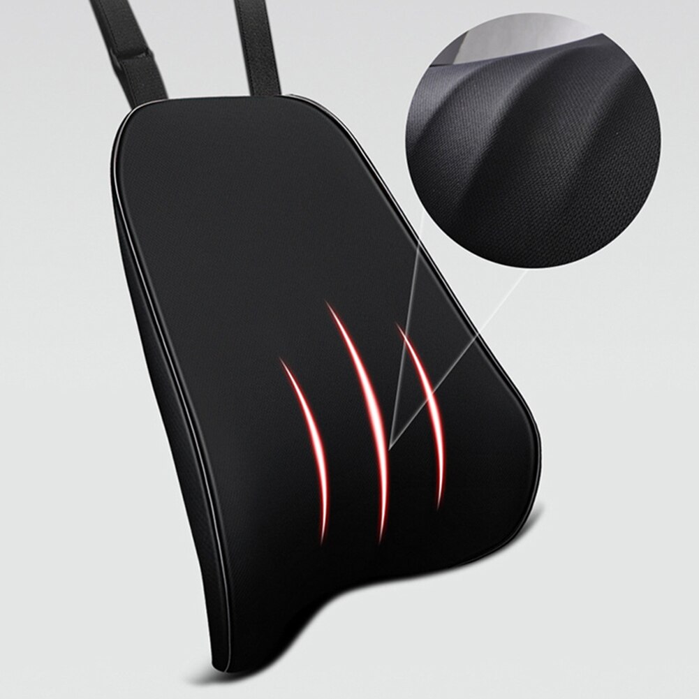 High Flexibility Memory Foam Rest Back Pillow for Car Seat Slow Rebound Backrest Lumbar Support Cushion Relieve Body Soreness