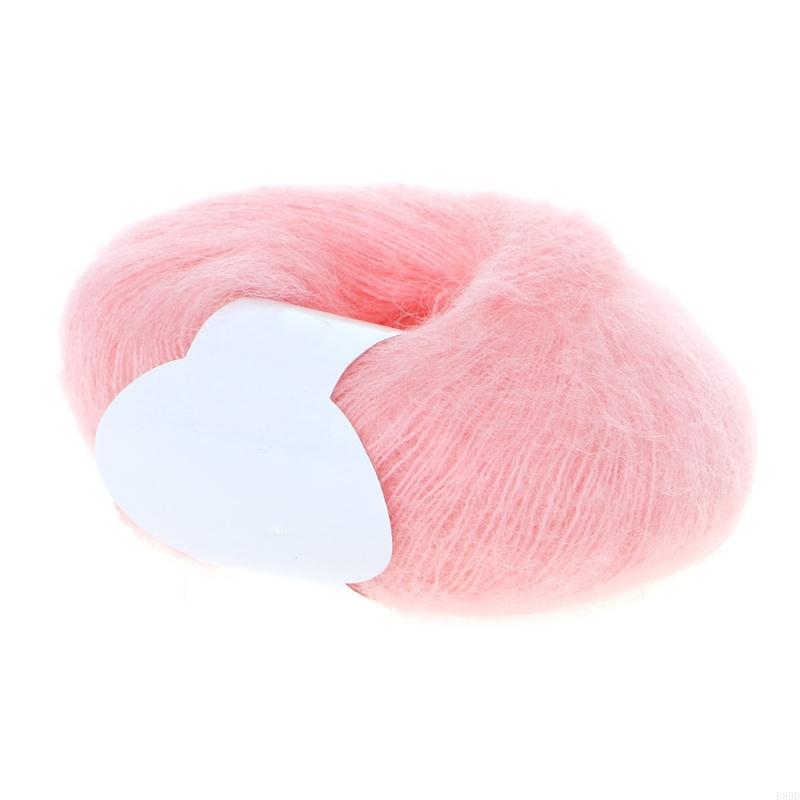 E8BD Mohair Yarn Soft Cashmere Tricoting Wool Yarn Fabrication transformation Artisanat: WHITE