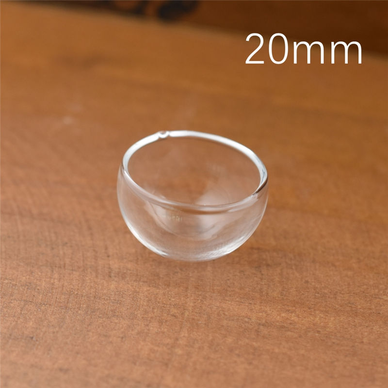 10 Stück 15–30 mm hohle Glaskugel, blasiert, Glasflaschenperlen mit See, DIY Kugeln, Schmuckzubehör, Glasperlen, Zubehör, handgefertigt: Gelb