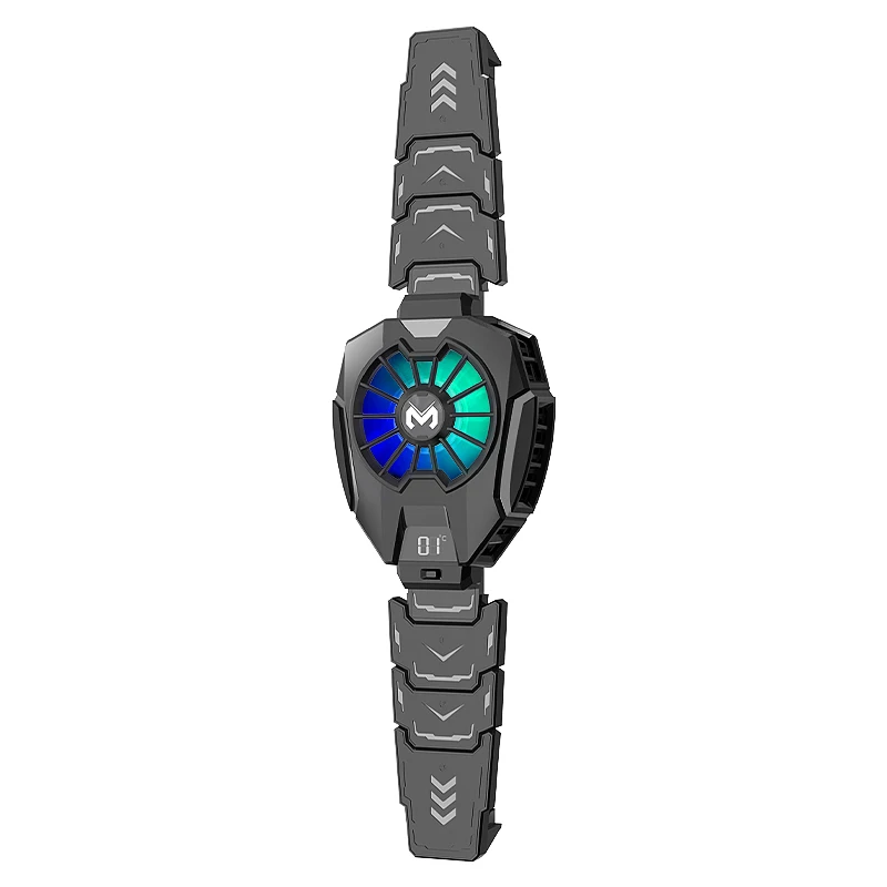 MEMO enfriador de teléfono móvil DL05, ventilador de refrigeración con abrazadera trasera, radiador para iPhone, sistema de refrigeración para juegos, teléfonos inteligentes, tabletas, disipador de calor frío: Plata