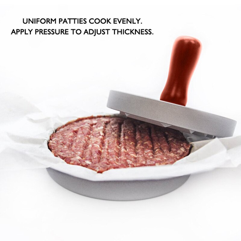 Burger Press Hamburger Meet Maker Aluminum 4.6 inch Dia Non-Stick Quarter Pounder Beef Burger Hamburger Press Make Poultry Tools