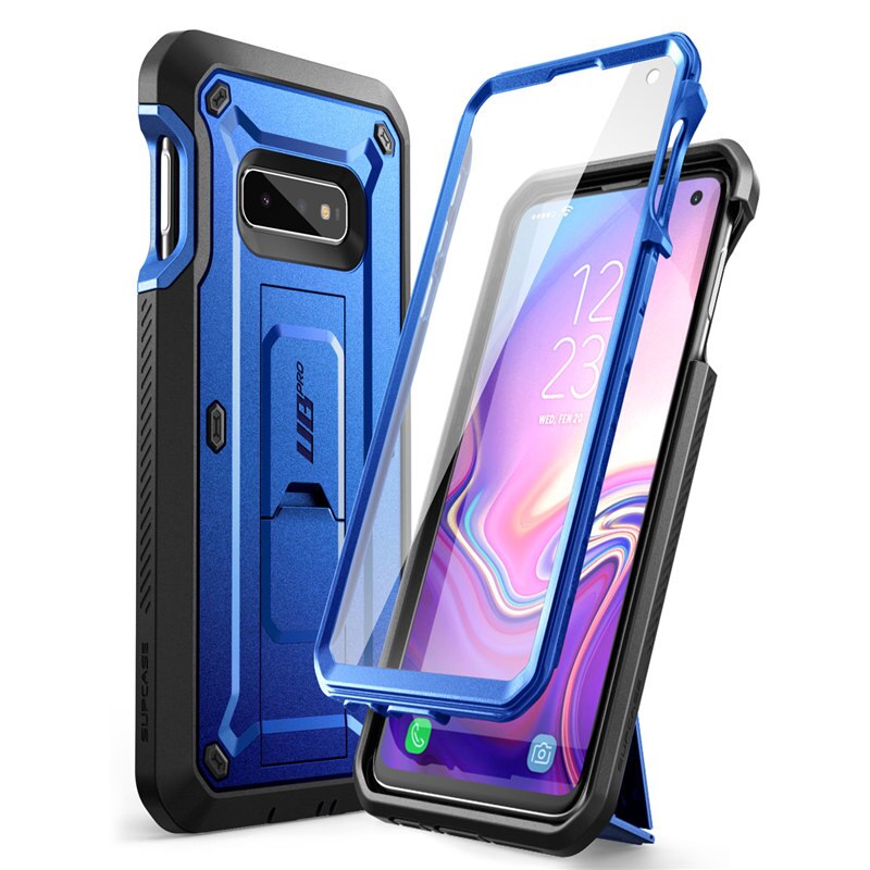 SUPCASE-funda para Samsung Galaxy S10e de 5,8 pulgadas, carcasa resistente de cuerpo completo, con Protector de pantalla incorporado y soporte, UB Pro: DarkBlue