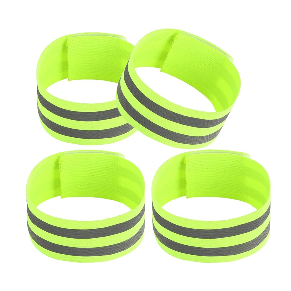 Bandas reflectantes, brazalete elástico, correas de pierna y tobillo, cintas de seguridad reflectantes, cintas de correa para correr de noche caminar ciclismo