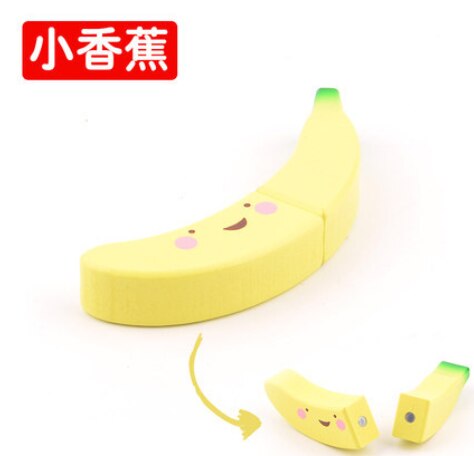 Montessori Educational Toy wooden kitchen toy fruit cutting avocado cut fruit toy house food toy Pretend Play Toy Christmas: Banana
