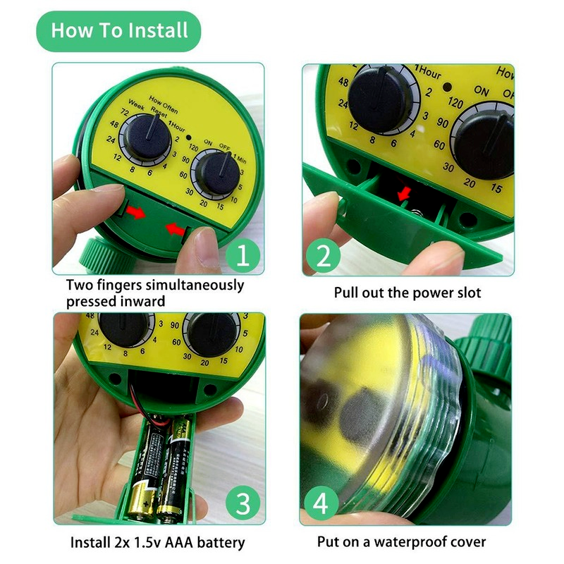 Electronic Garden Watering Timer Lcd Display Garden Automatic Irrigation Controller Intelligence Valve Watering Control Device
